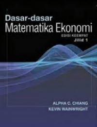 Image of Dasar Dasar Matematika Ekonomi (Jilid 1)