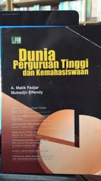 Image of Dunia perguruan Tinggi dan Kemahasiswaan