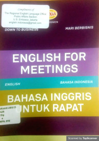 Image of English for Meeting: Bahasa Inggris untuk Rapat
