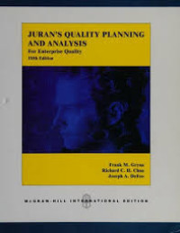 Image of Juran's Quality Planning And Analysis For Enterprise Quality