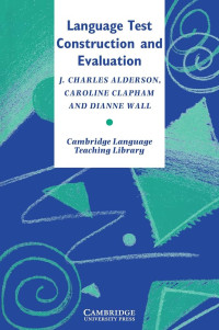 Image of Language Test Construction and Evaluation