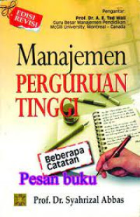Image of Manajemen Perguruan Tinggi