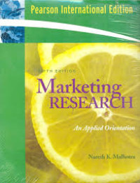 Image of Marketing Research  An Applied Orientation