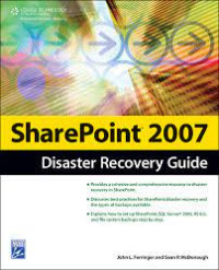 Image of SharePoint 2007 Disaster Recovery Guide
