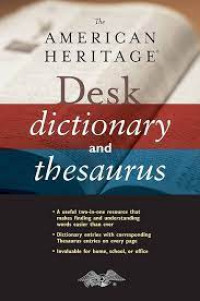 Image of The American Heritage : Desk Dicitonary